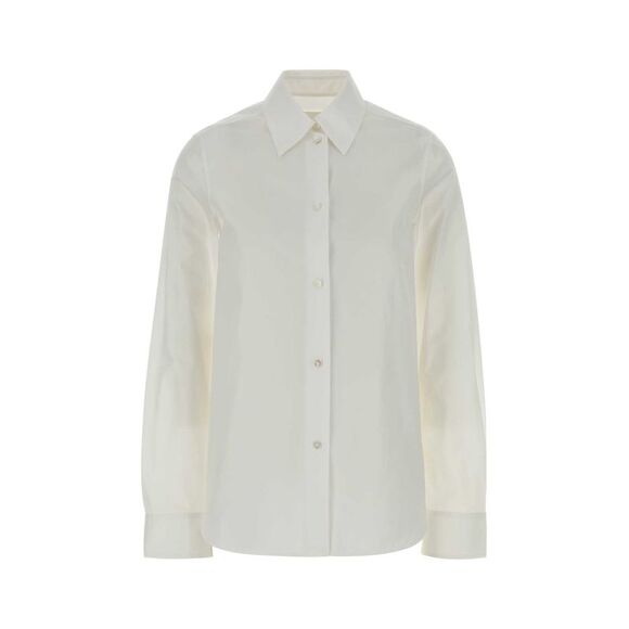 Jil Sander Women White Poplin Shirt